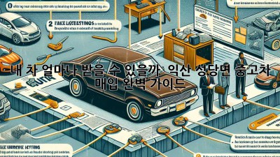 내 차, 얼마나 받을 수 있을까? 🚗💨 익산 성당면 중고차 매입 완벽 가이드!